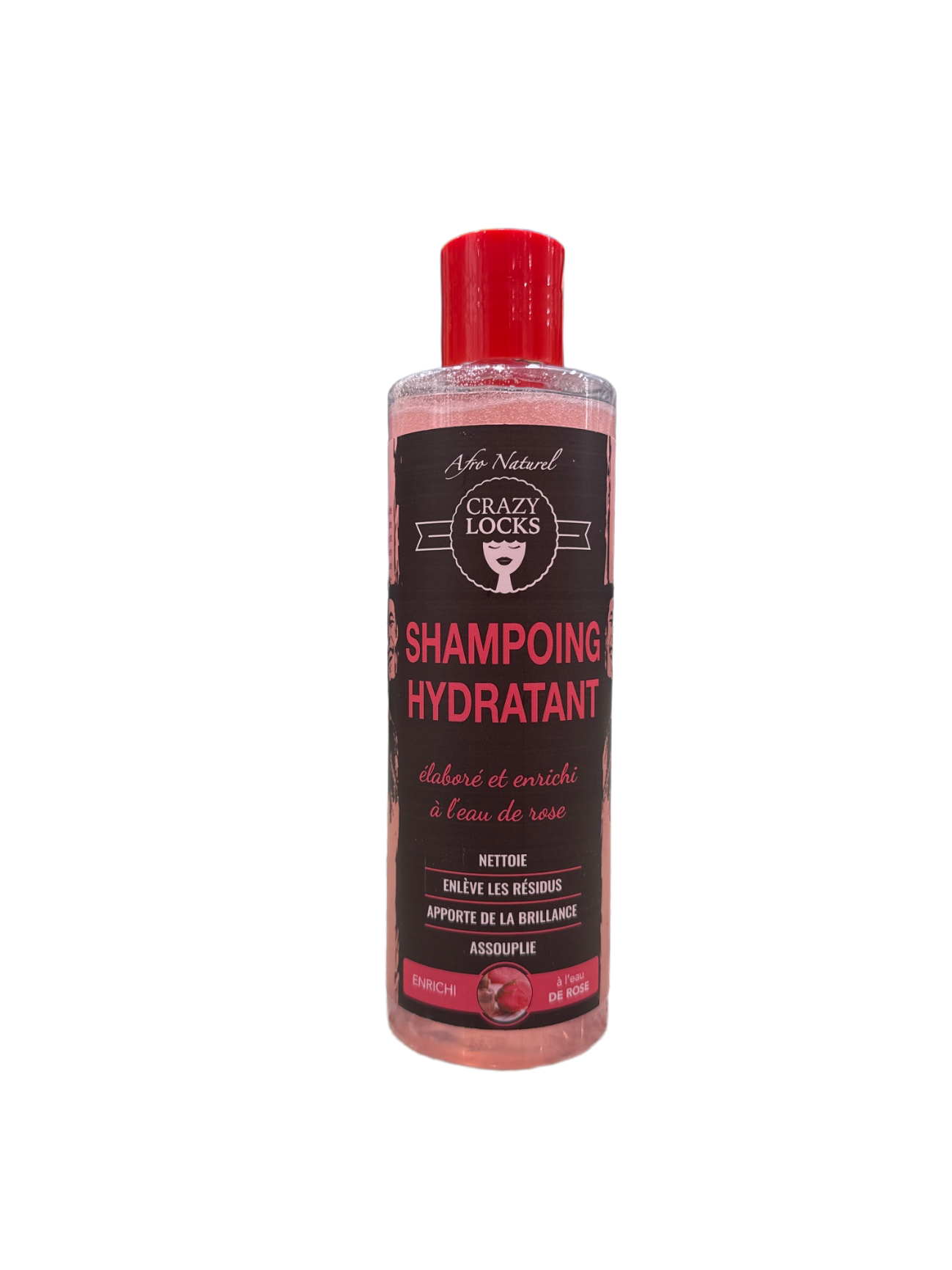 CRAZY LOCKS - Shampooing Hydratant Eau De Rose 250ml