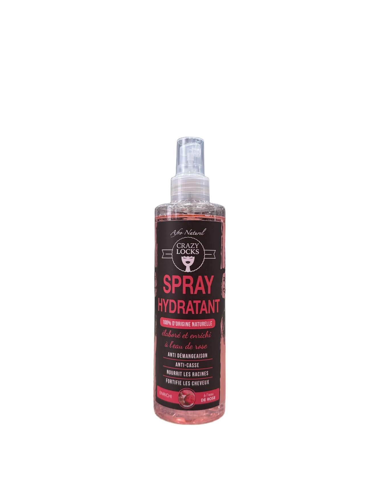 CRAZY LOCKS - Spray Hydratant eau de Rose 250ml