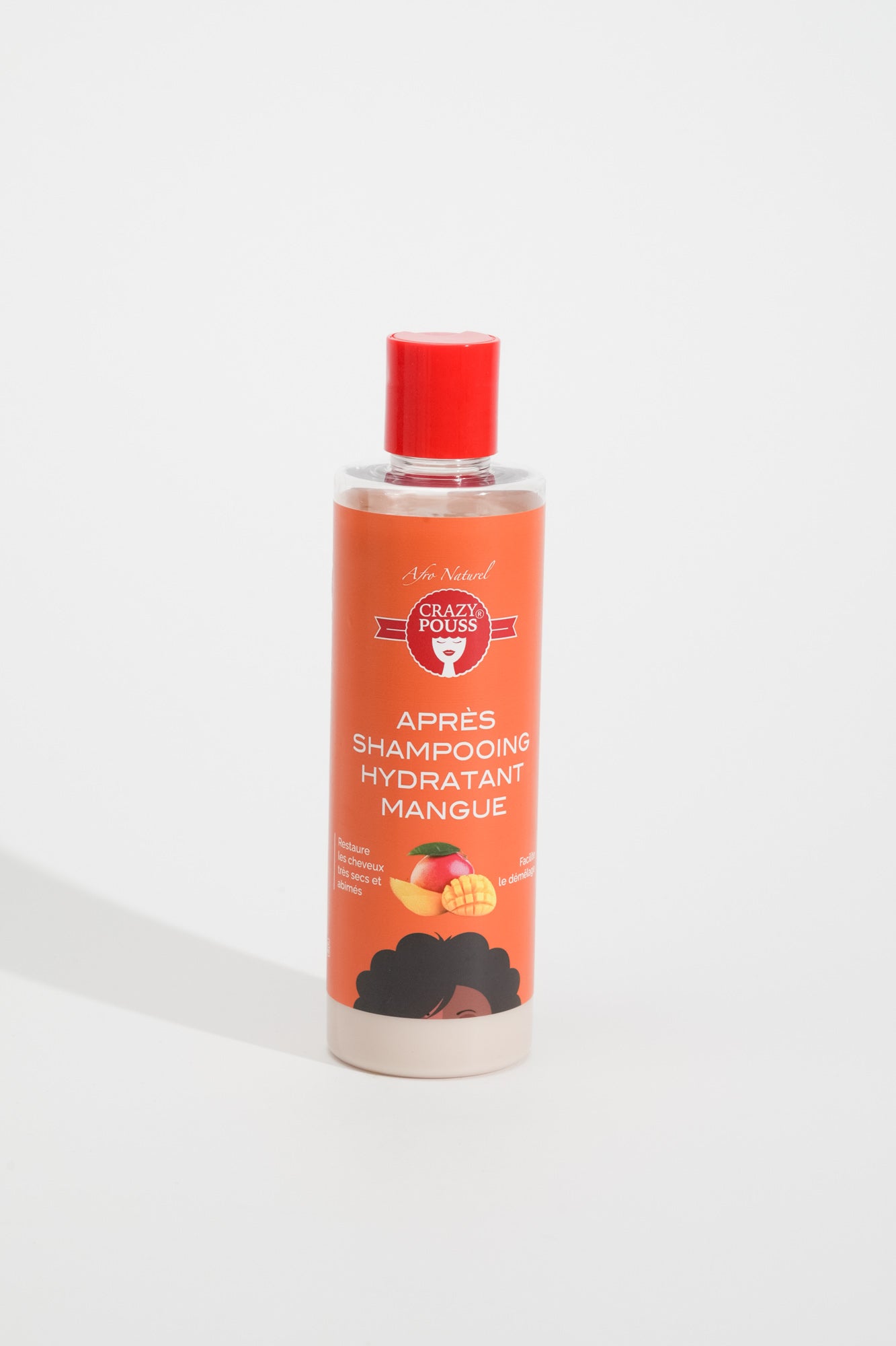 CRAZY POUSS - Après-Shampooing à la mangue - Soin capillaire qui hydrate, nourrit et fortifie vos cheveux