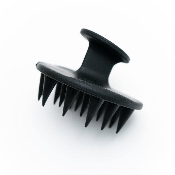 CRAZY POUSS - Mini brosse massante - Noir - Accessoire pour masser votre cuir chevelu et ainsi favoriser la circulation sanguine