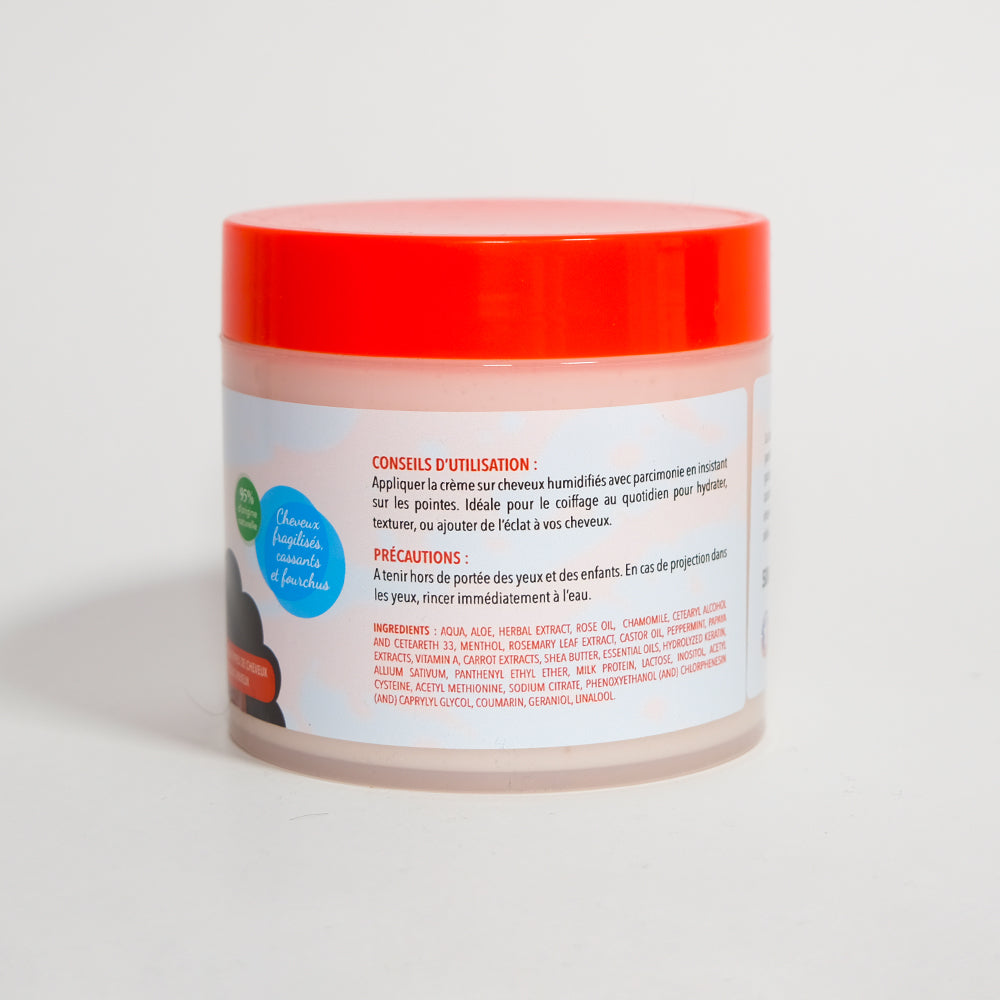 CRAZY POUSS - Crazy Crème fortifiante et nourrissante - Non grasse - Bleue - Crème à la camomille 500g