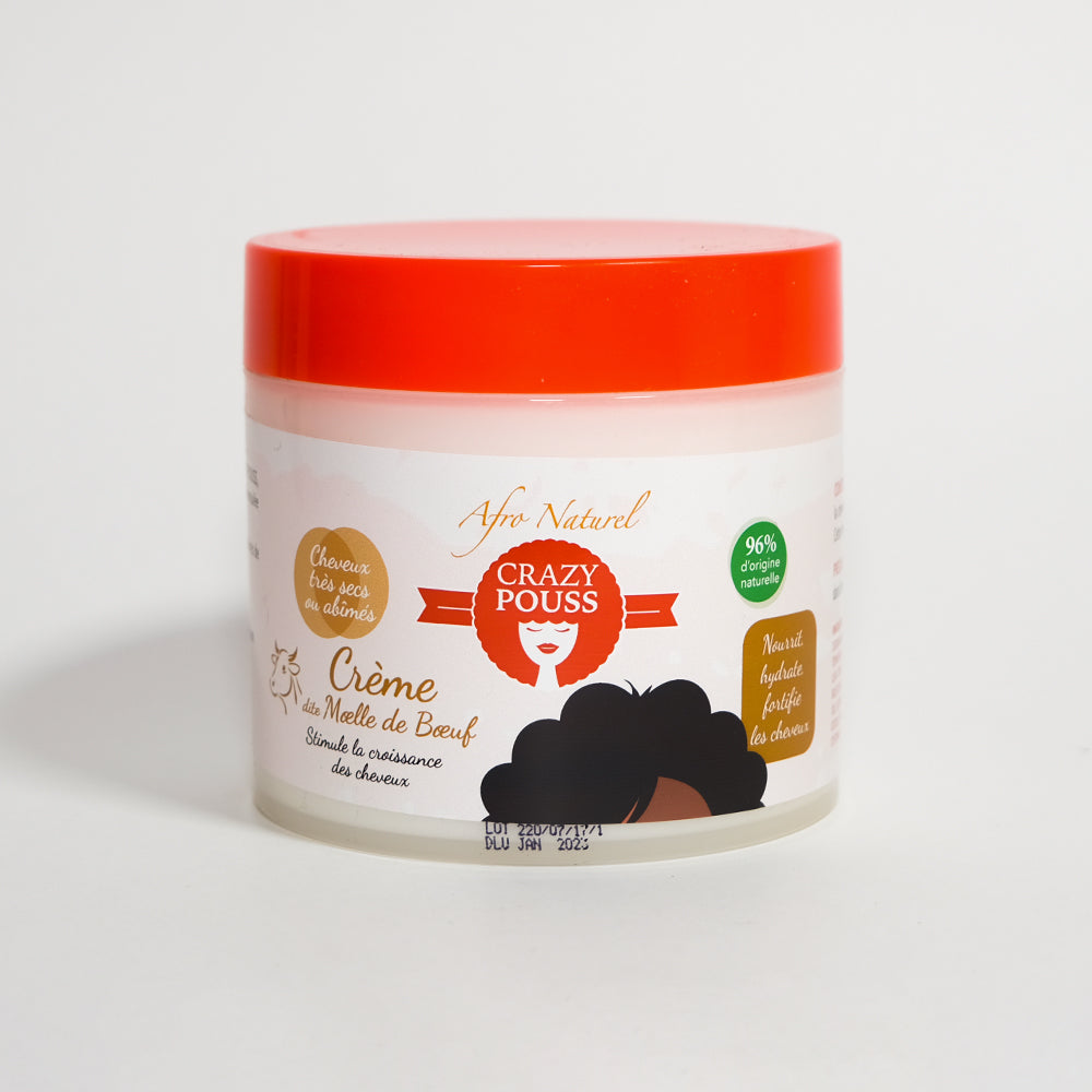 CRAZY POUSS - Crème hydratante et réparatrice Moelle de Boeuf - Blanche