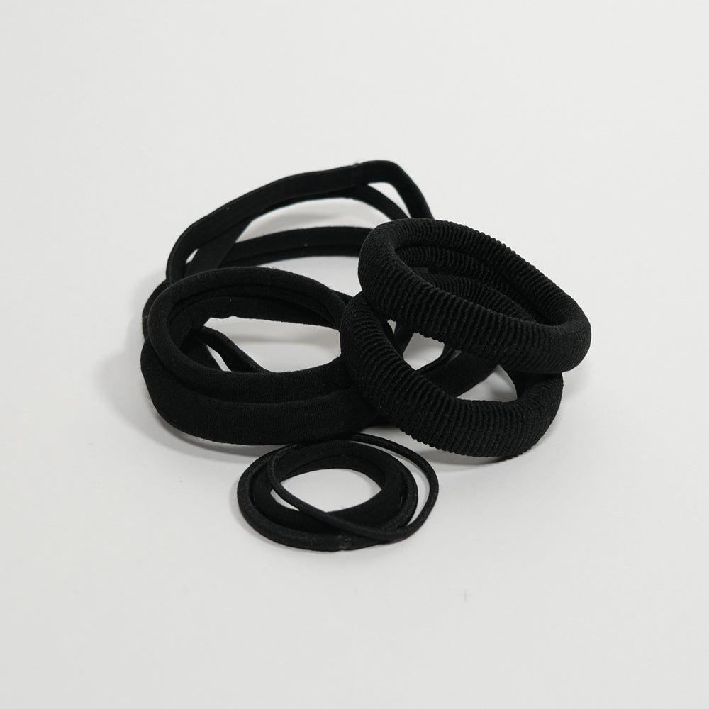 CRAZY POUSS - Lot de 10 élastiques - Taille S - Noir