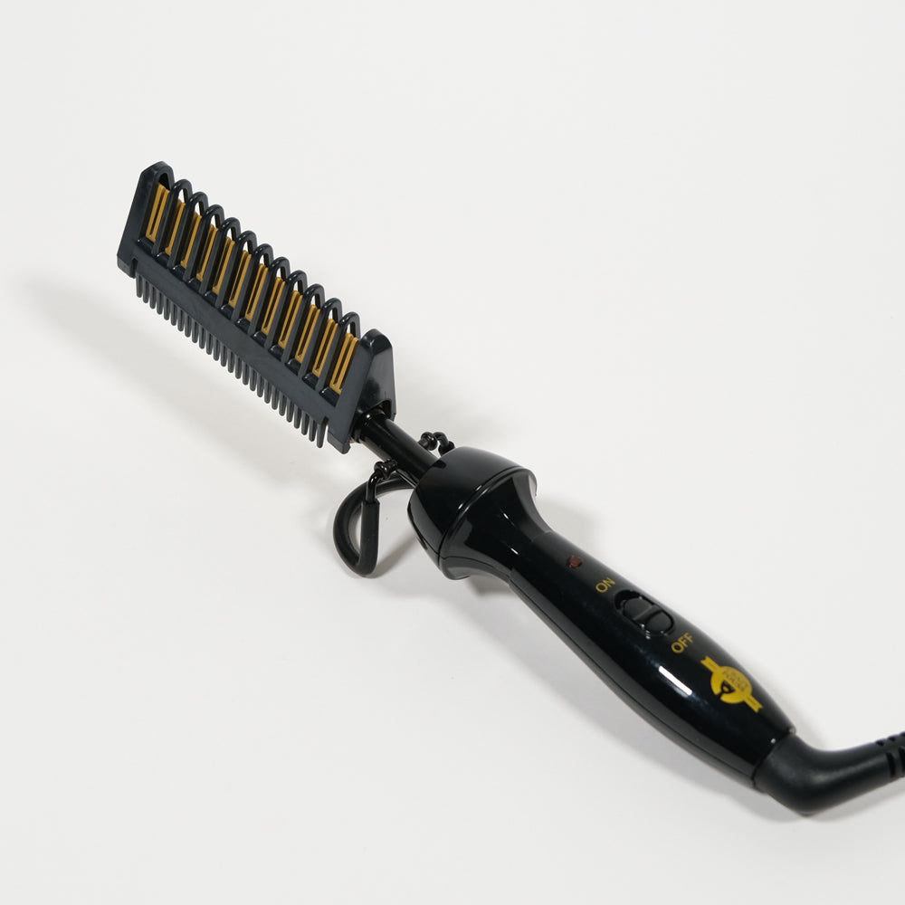 CRAZY POUSS - Peigne chauffant small - Noir