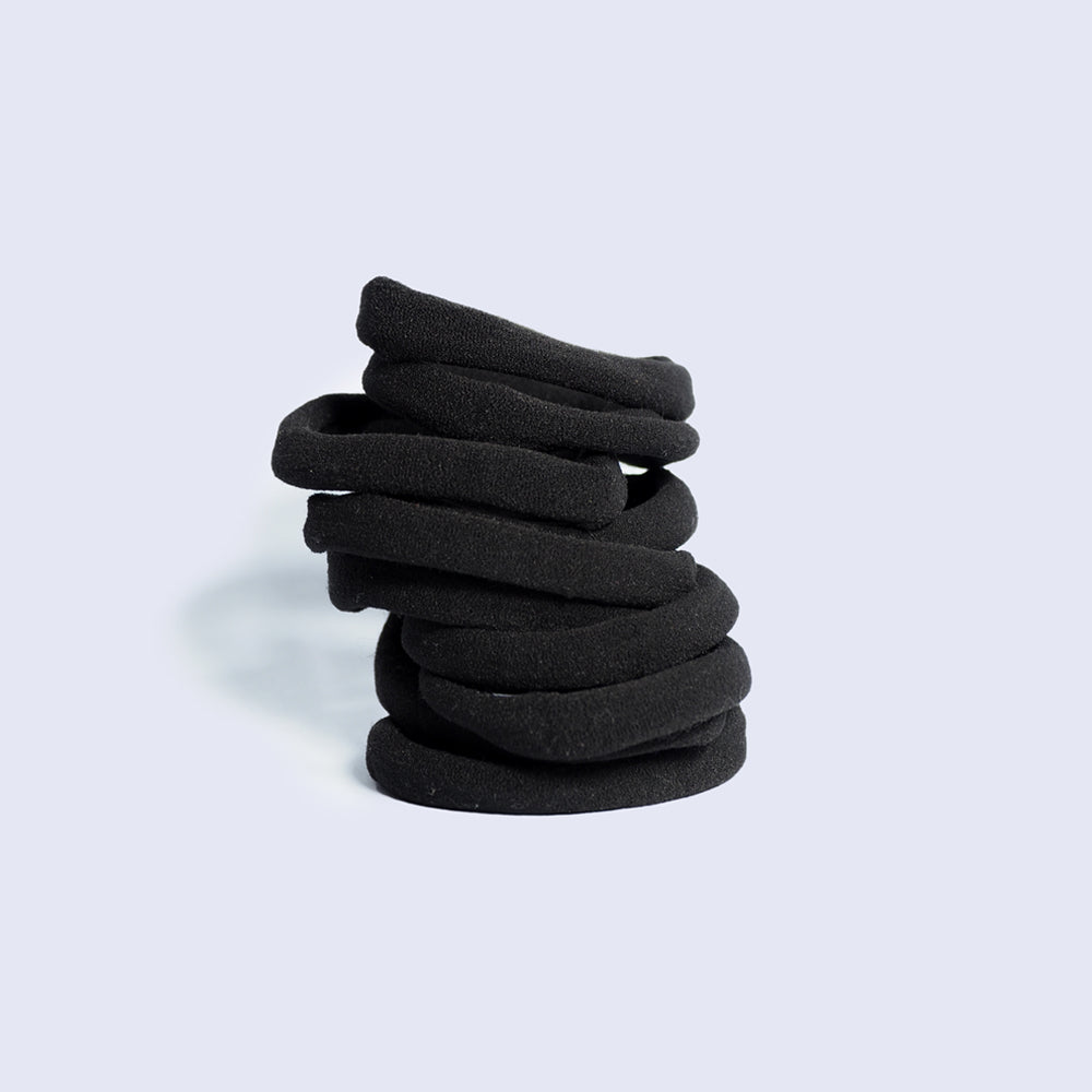 CRAZY POUSS - 10 élastiques - Taille S - Noir