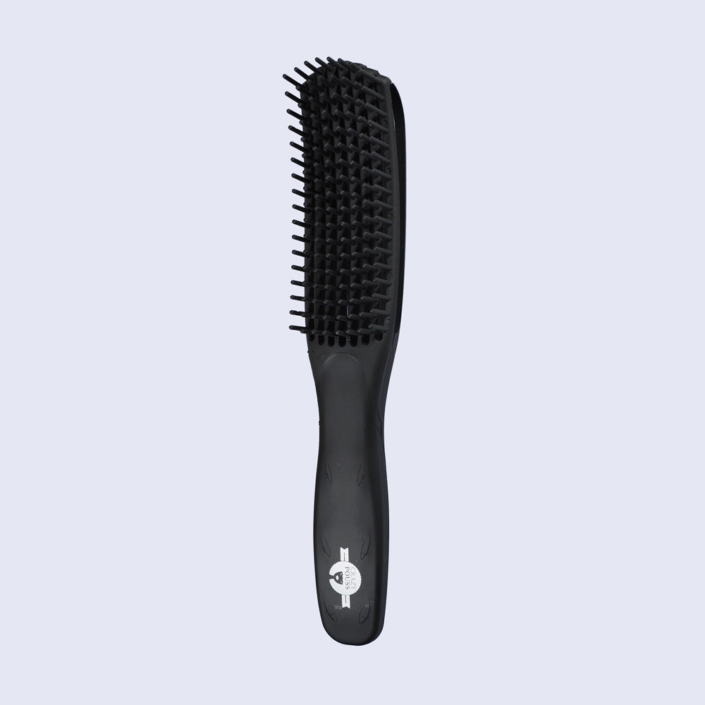 CRAZY POUSS - Brosse démêlante - Curly brush - Noire - Brosse pour démêler facilement vos cheveux crépus, frisés et ondulés