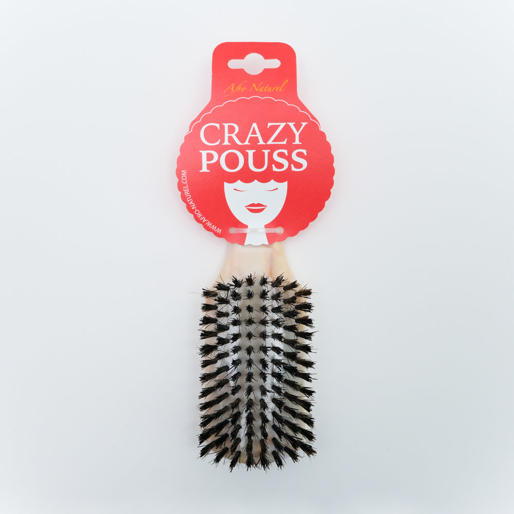 CRAZY POUSS - Brosse lissante en bois - 12 couleurs