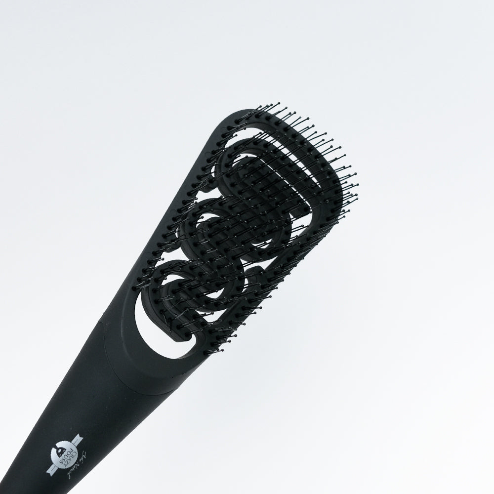 CRAZY POUSS - Brosse démêlante - Cône & labyrinthe - Multicolore