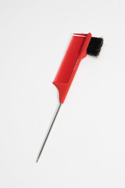 Peigne brosse magic edge 3 en 1 - 3 couleurs - Accessoire pour séparer les mèches de cheveux par raie dans le coiffage