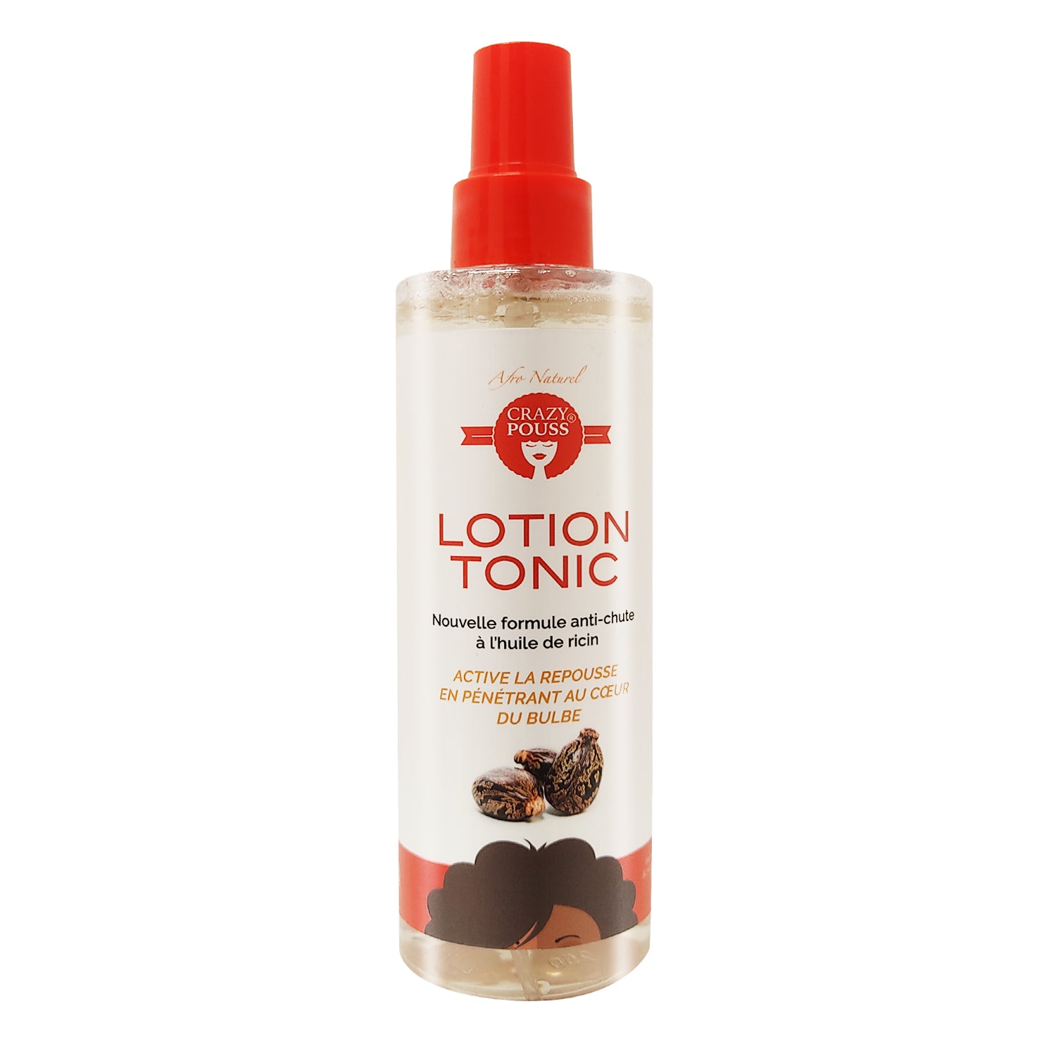 CRAZY POUSS - Lotion tonic à l’huile de ricin Blanc