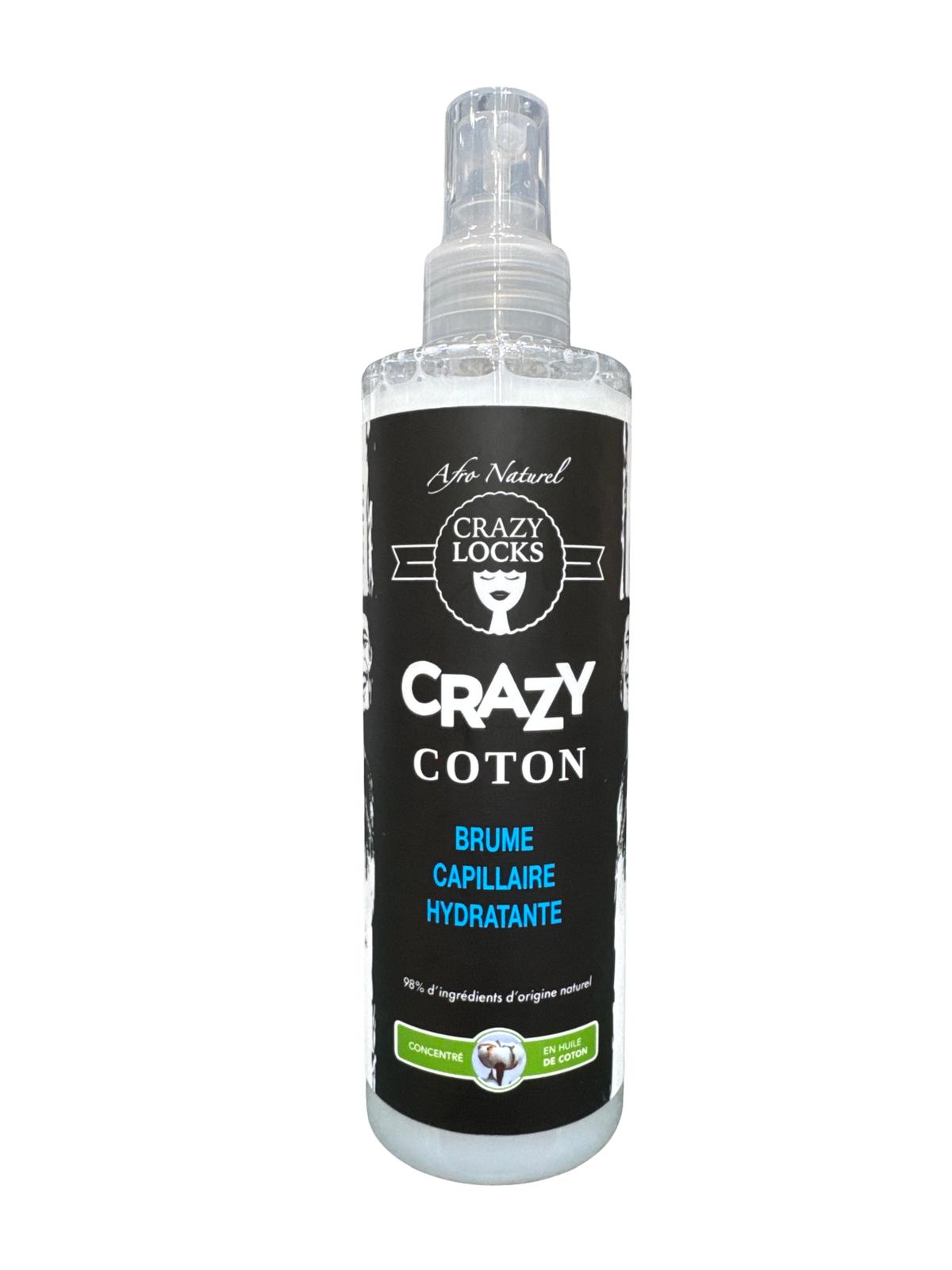 CRAZY LOCKS - CRAZY COTON Brume capillaire hydratant - huile de Coton