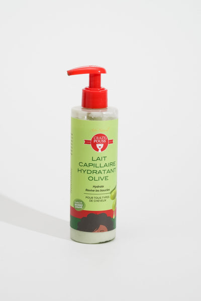 CRAZY POUSS - Lait capillaire hydratant olive pour prendre soin de vos cheveux