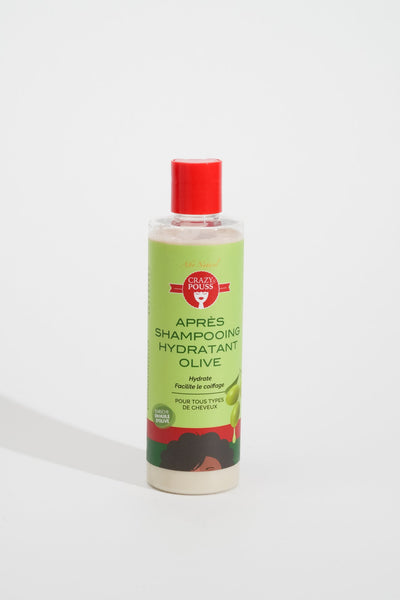 CRAZY POUSS -  Après-shampoing hydratant  olive pour prendre soin de vos cheveux