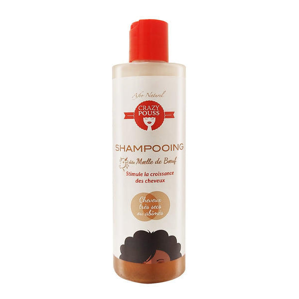 CRAZY POUSS - Shampooing à la moelle de bœuf - Produit hydratant, protecteur et adoucissant