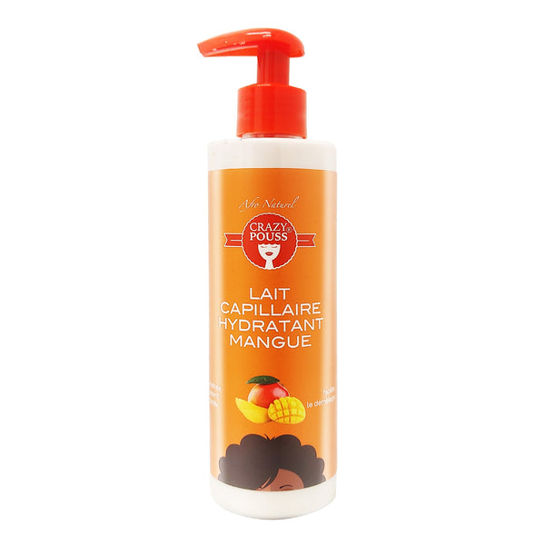 CRAZY POUSS - Lait capillare à la mangue - Soin capillaire qui hydrate, nourrit et fortifie vos cheveux