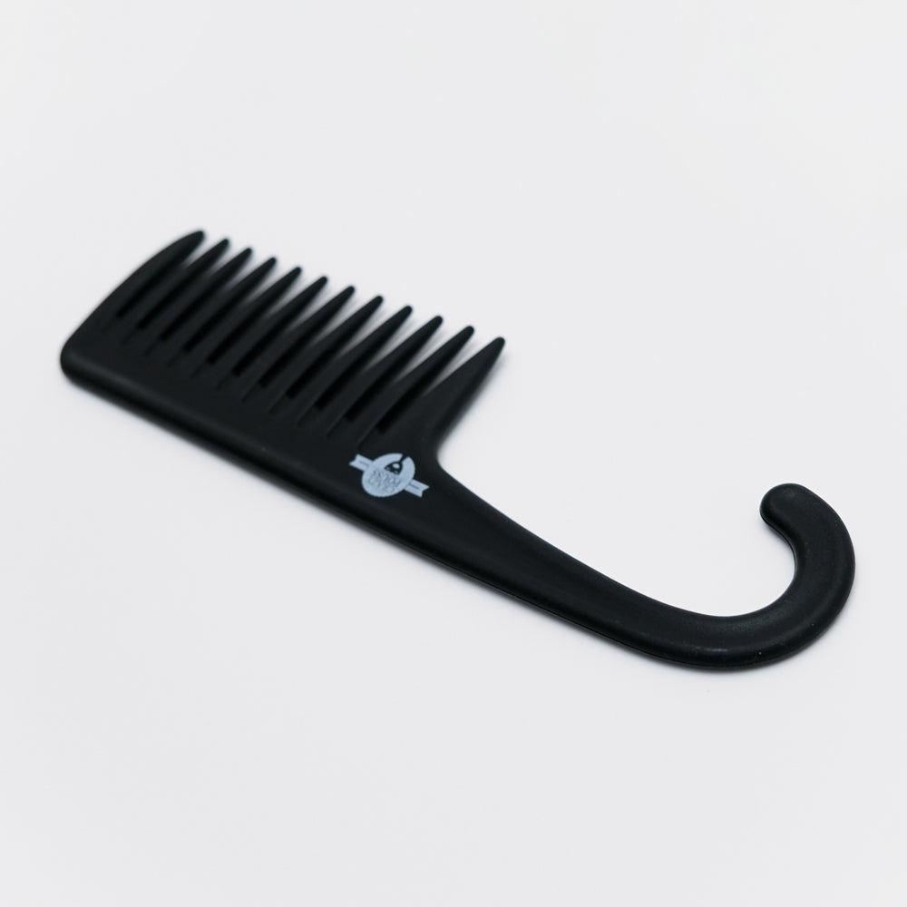 CRAZY POUSS - Peigne à dents large manche - 3 couleurs - Accessoire pour démêler et coiffer facilement vos cheveux crépus et frisés