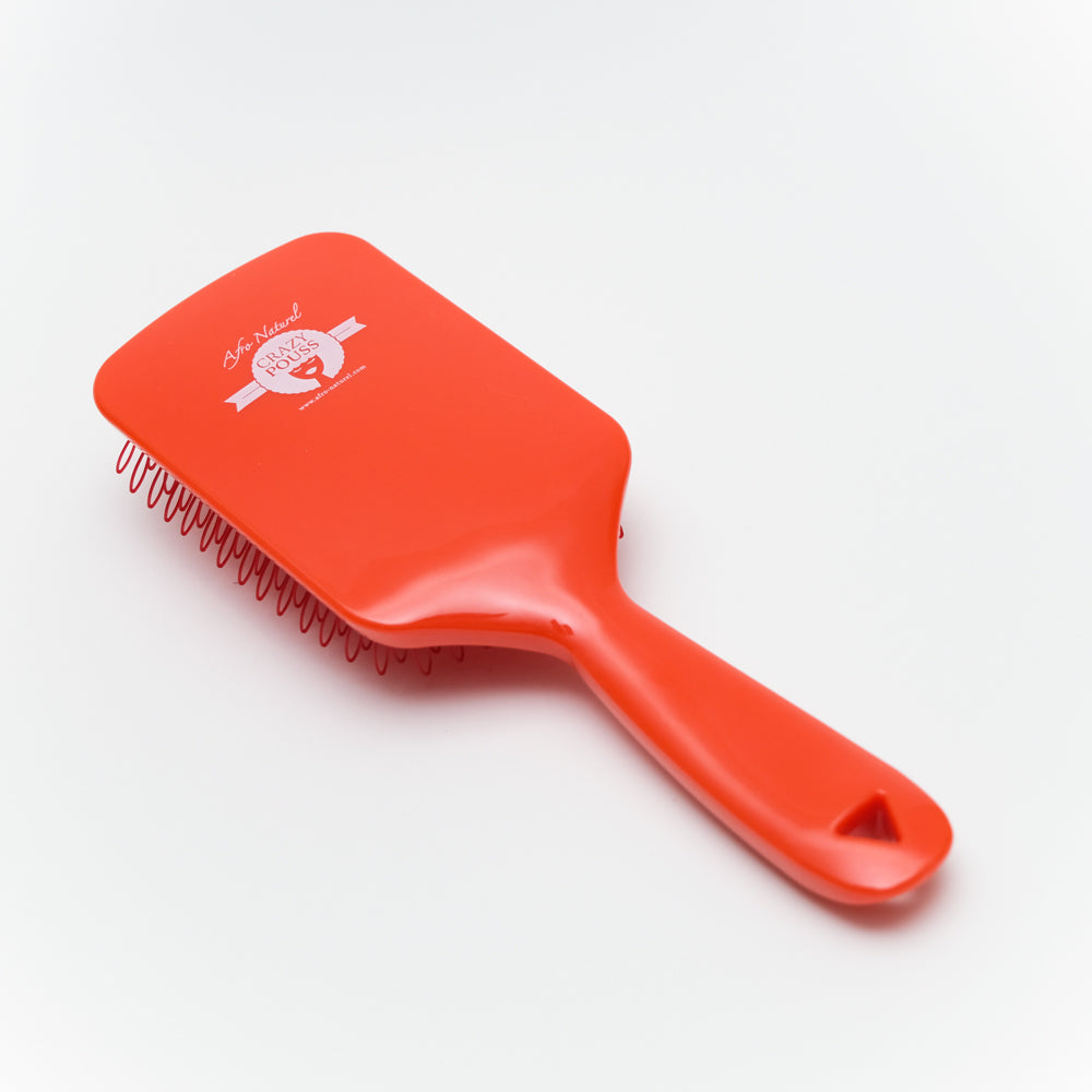 CRAZY POUSS - Brosse brushing - Rouge et blanche - Outil pour réaliser votre brushing impeccablement