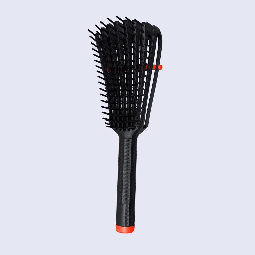 CRAZY POUSS - Brosse démêlante - Curly brush - Noire - Brosse pour démêler facilement vos cheveux crépus, frisés et ondulés