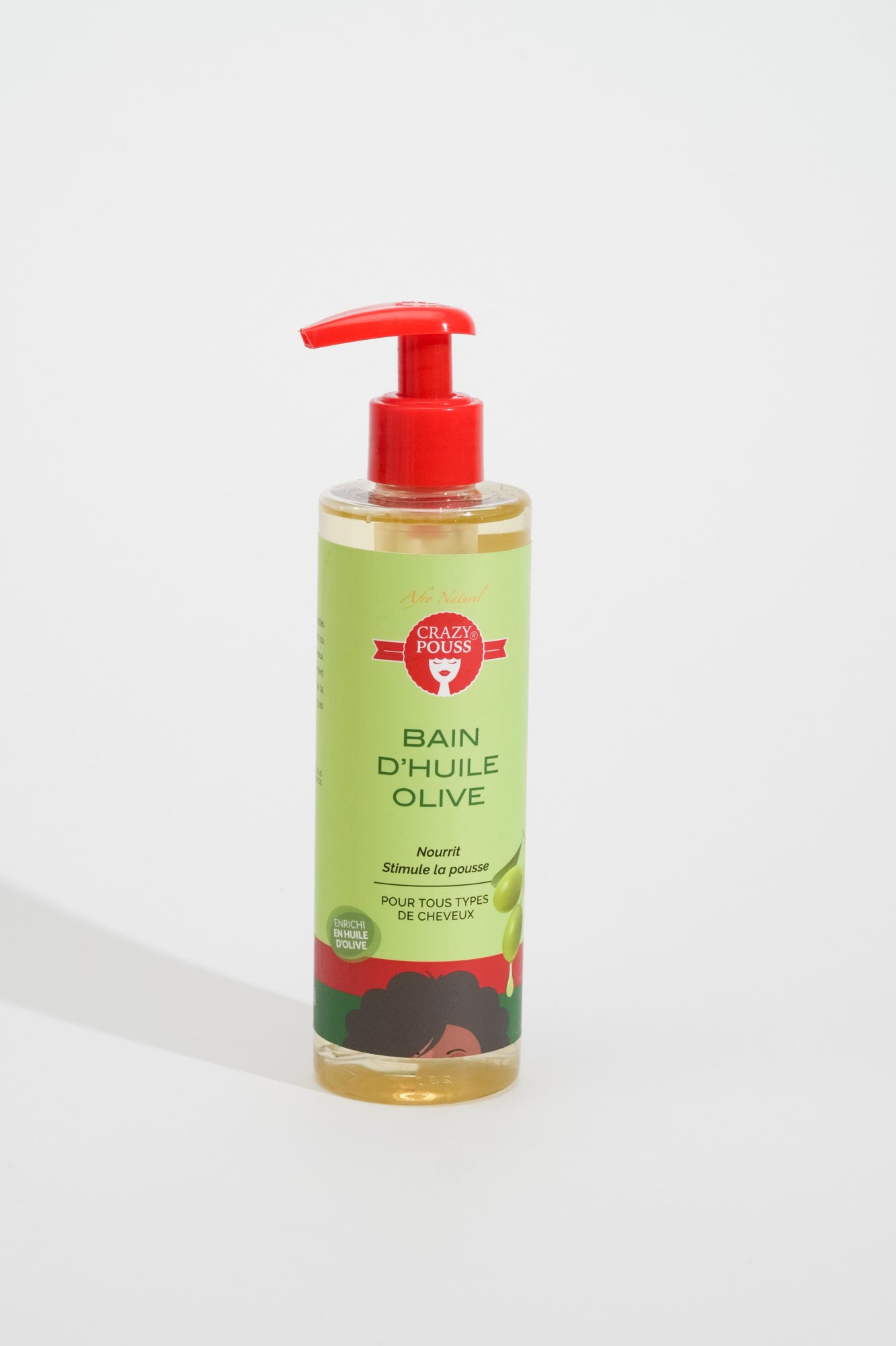 CRAZY POUSS - Gamme hydratation olive - Shampoing, après-shampoing, bain d’huile, spray, lait capillaire pour prendre soin de vos cheveux