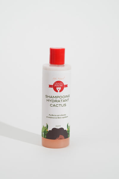 CRAZY POUSS - Gamme hydratante cactus riche en huile de cactus - Formule légère pour nettoyer les impuretés et l’excès de sébum de vos cheveux